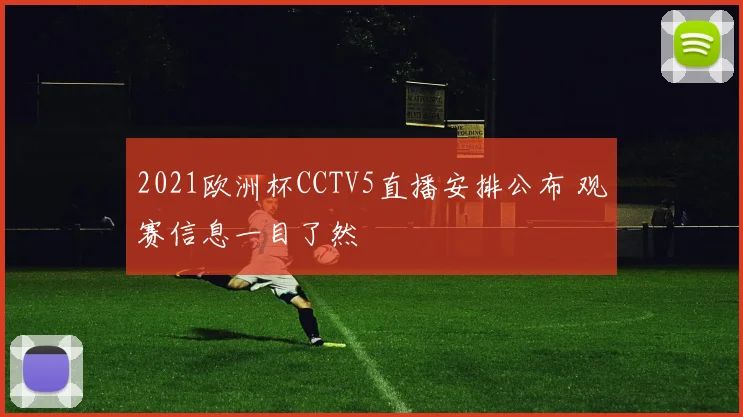 2021欧洲杯CCTV5直播安排公布 观赛信息一目了然